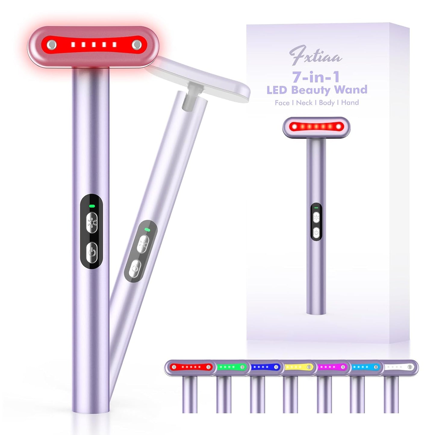 SkinGlow™ - 7-in-1 LED Red Light Facial Therapy Massager