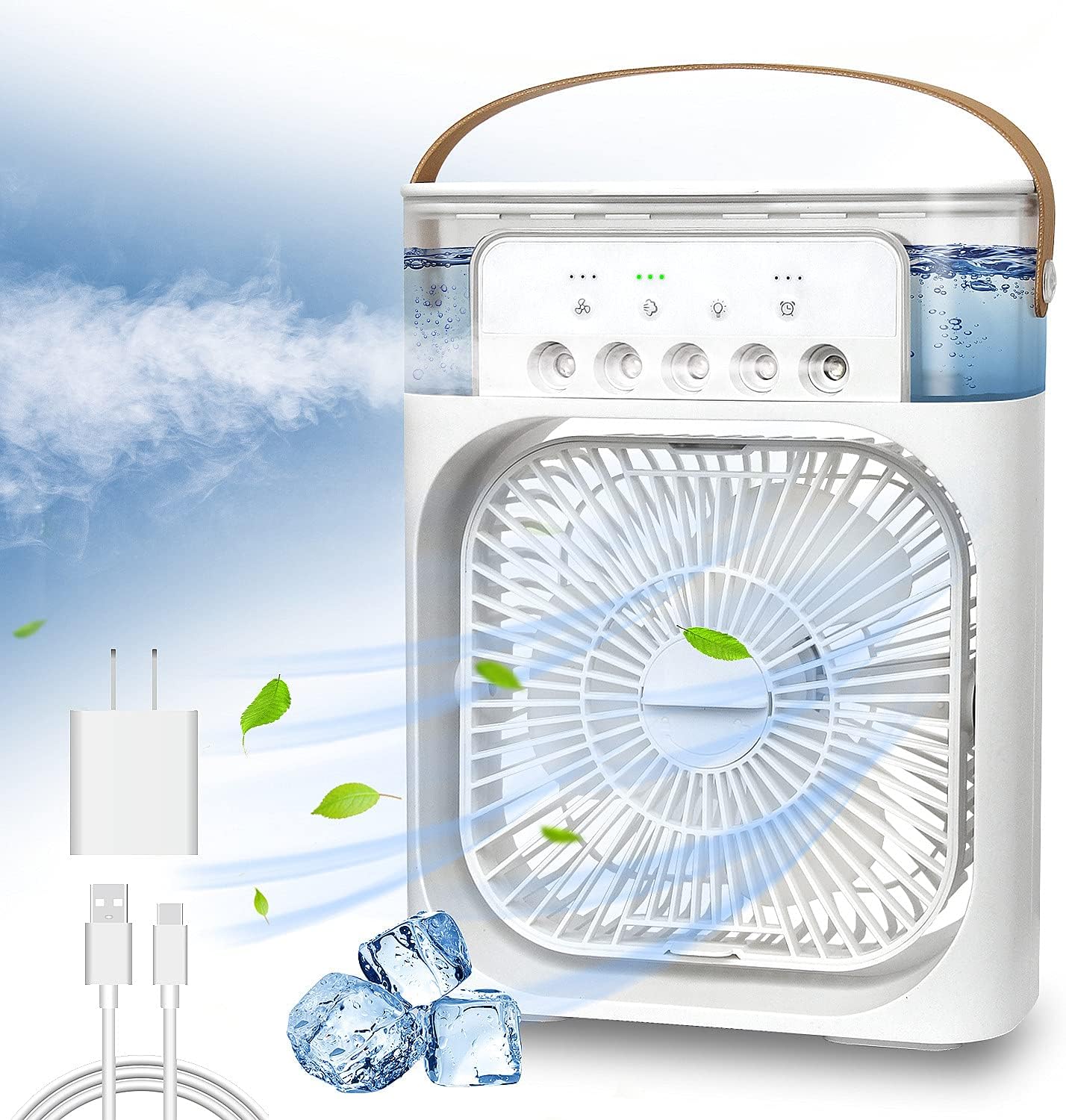 FrostFlow™ - Desktop Ice Mist Cooler Fan