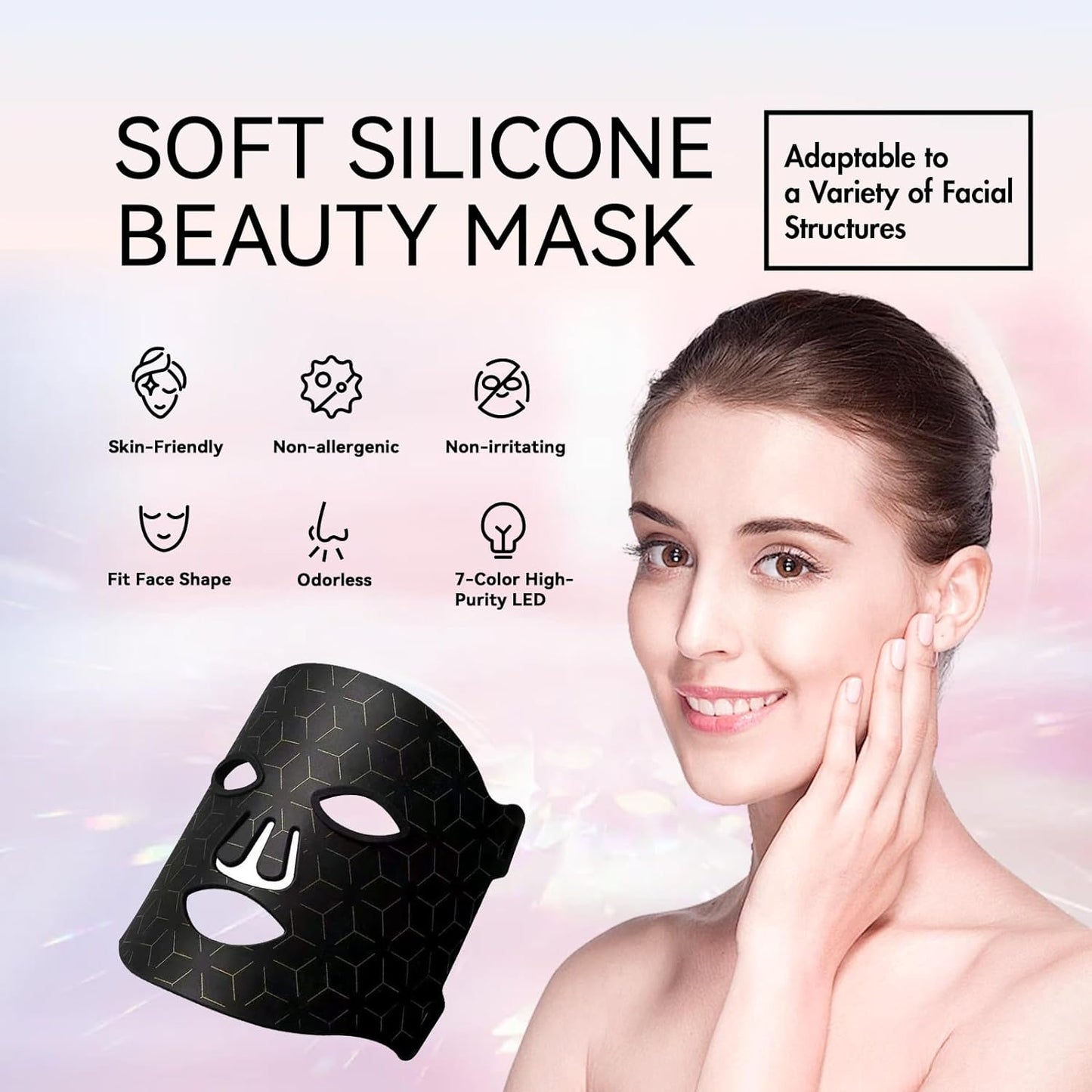 VitalGlow™ - 7 Colors LED Facial Skin Care Mask