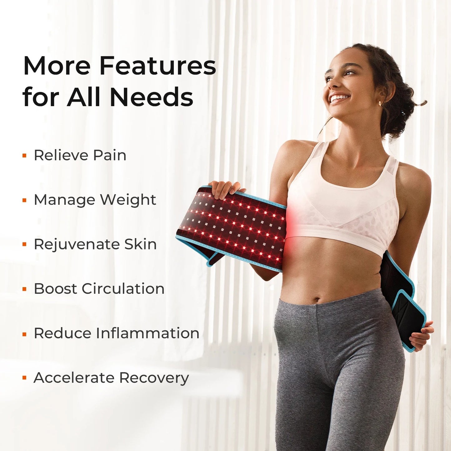 LifeBeam365™ - Red Light and Infrared Light Therapy Belt