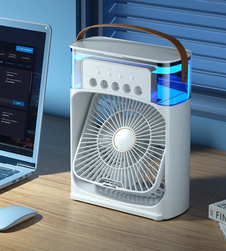 FrostFlow™ - Desktop Ice Mist Cooler Fan