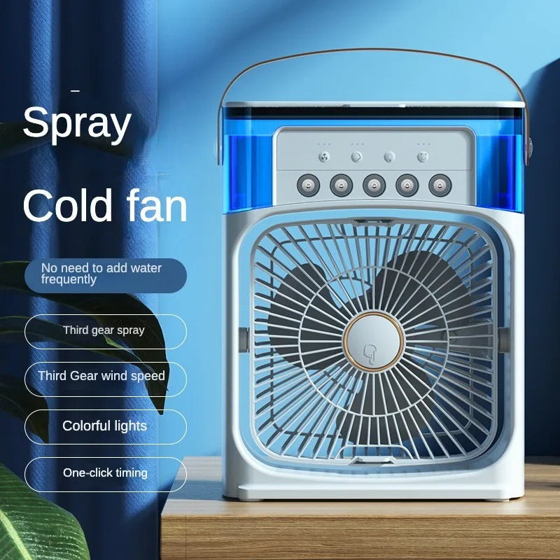 FrostFlow™ - Desktop Ice Mist Cooler Fan